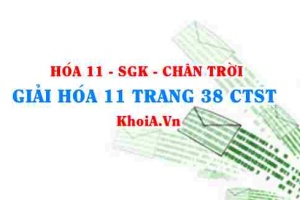 Giải Hóa 11 trang 38 Chân trời Sáng tạo